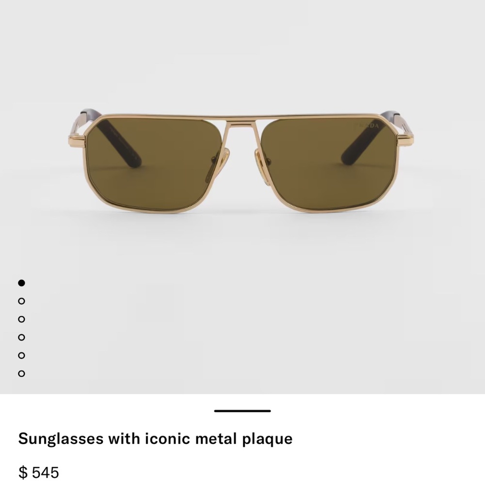 Prada Sunglasses with iconic metal plaque (New Season)